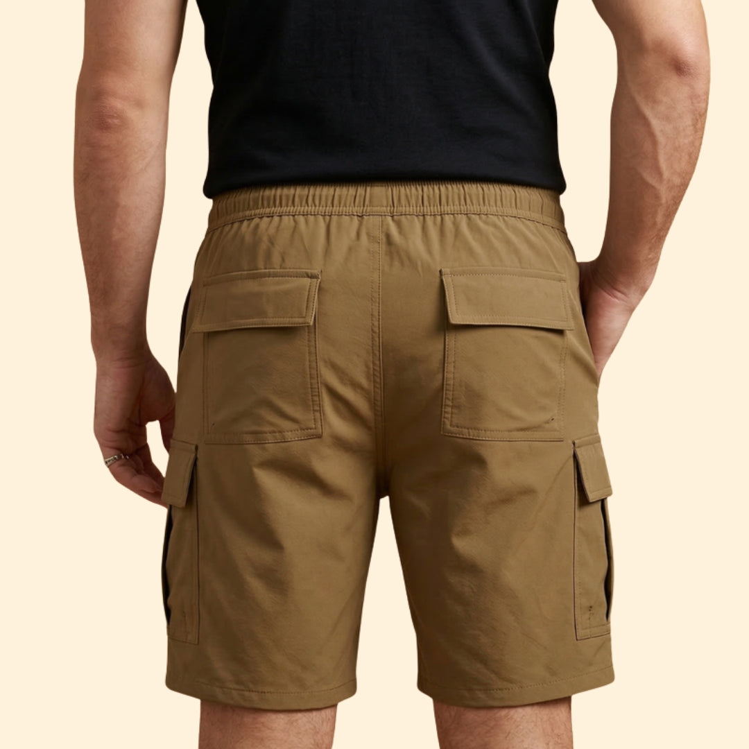 Men's Utility Drawstring Cargo Shorts