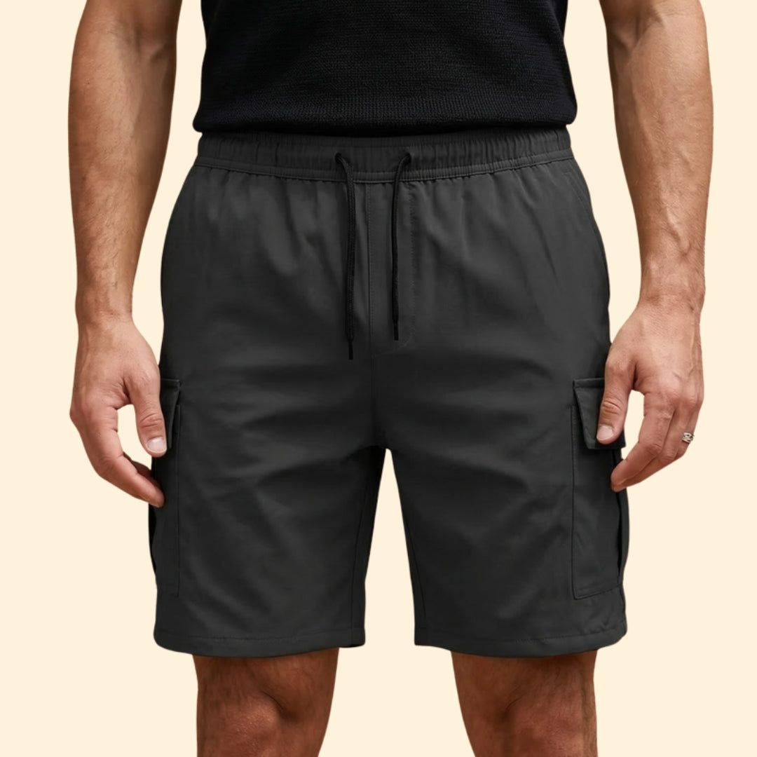 Men's Utility Drawstring Cargo Shorts