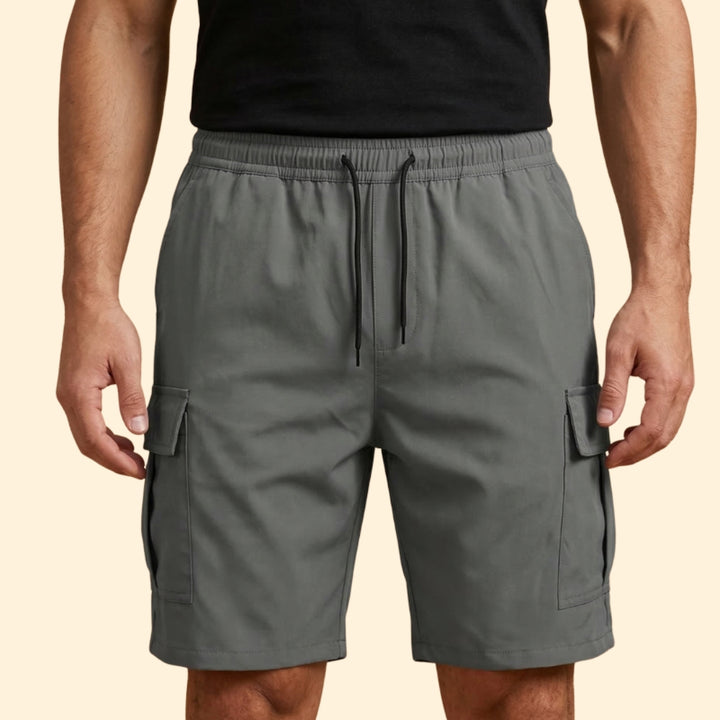 Men's Utility Drawstring Cargo Shorts