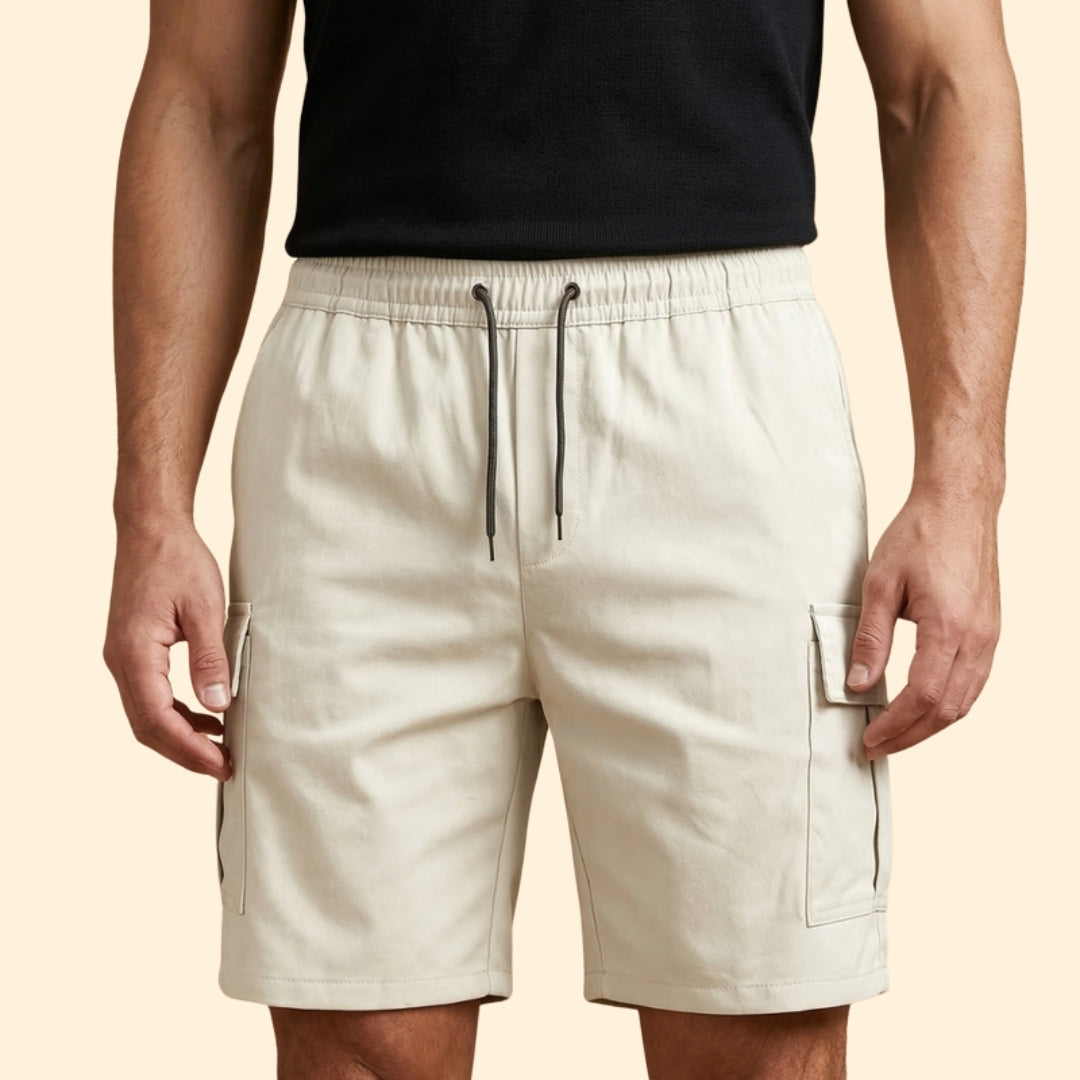 Men's Utility Drawstring Cargo Shorts