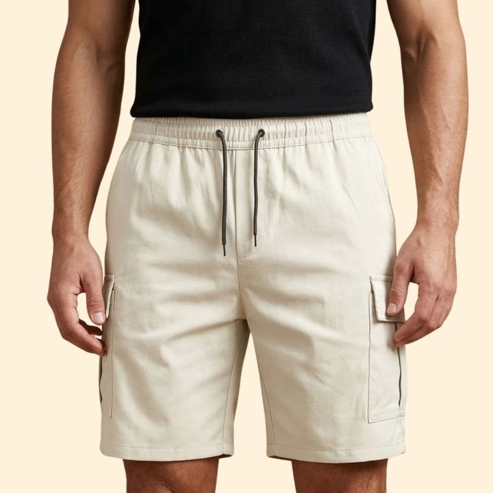 Men's Utility Drawstring Cargo Shorts