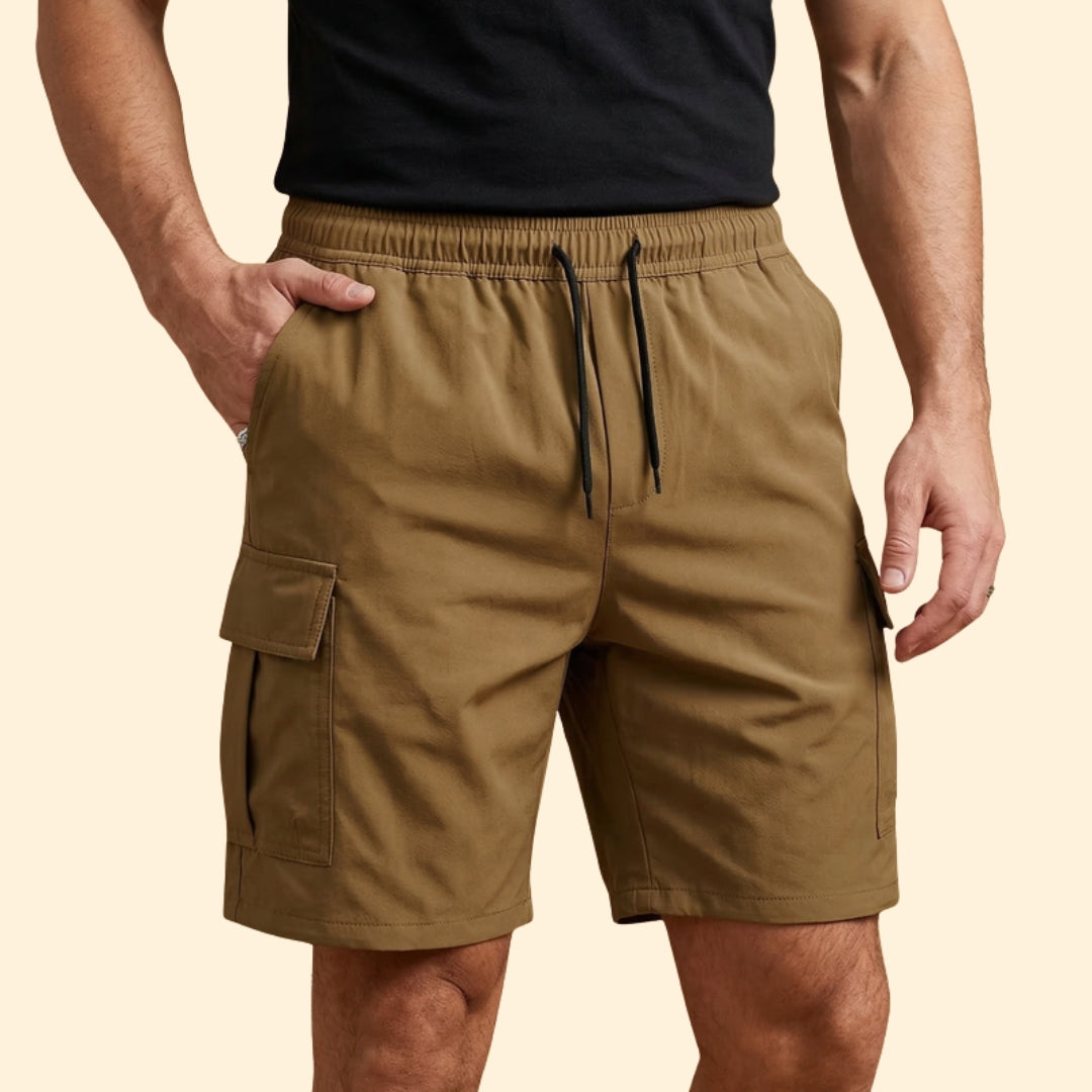 Men's Utility Drawstring Cargo Shorts