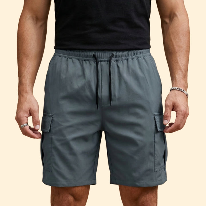 Men's Utility Drawstring Cargo Shorts