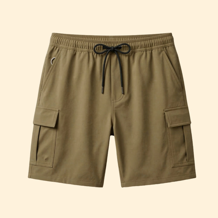 Men's Utility Drawstring Cargo Shorts