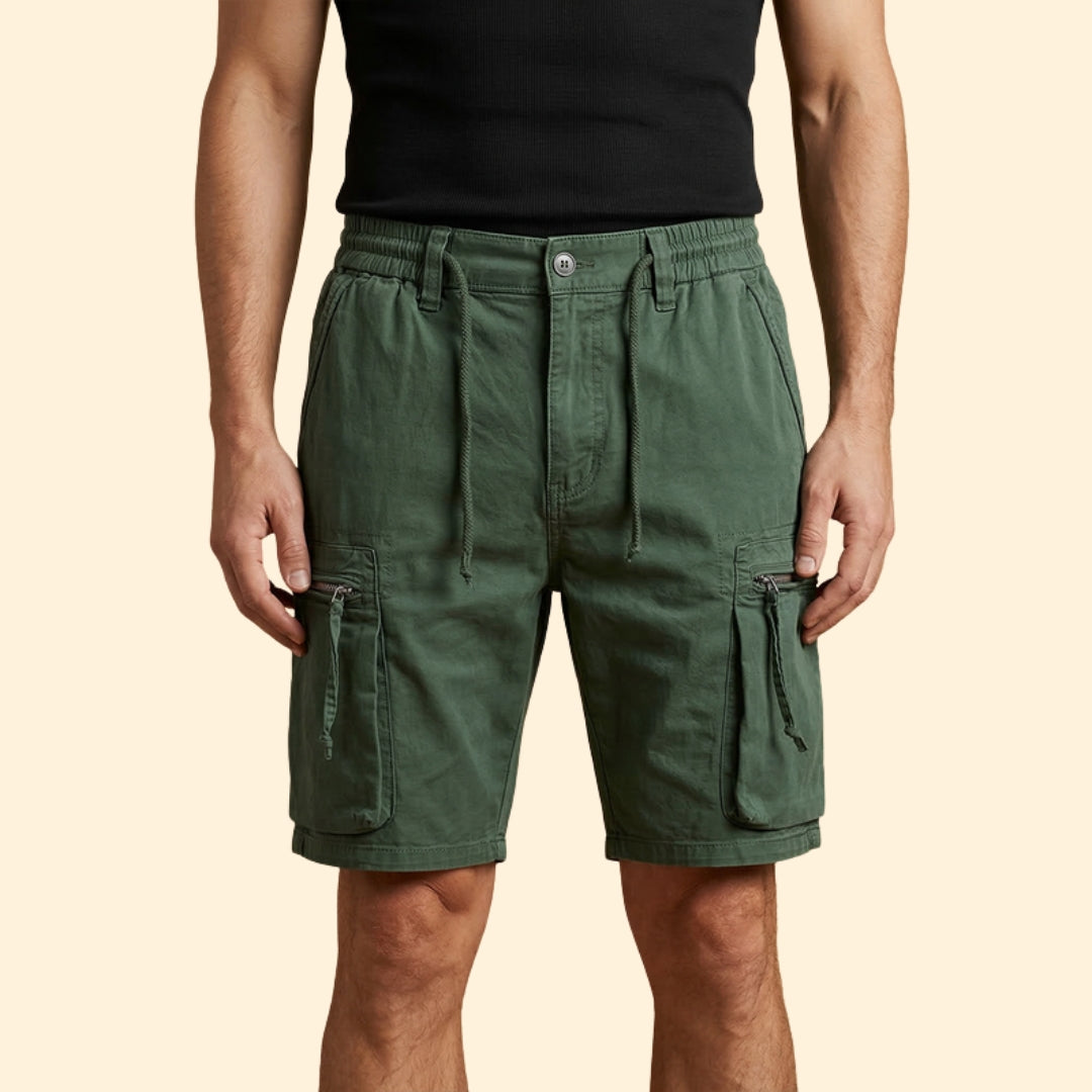 Men's Utility Zipper Cargo Shorts