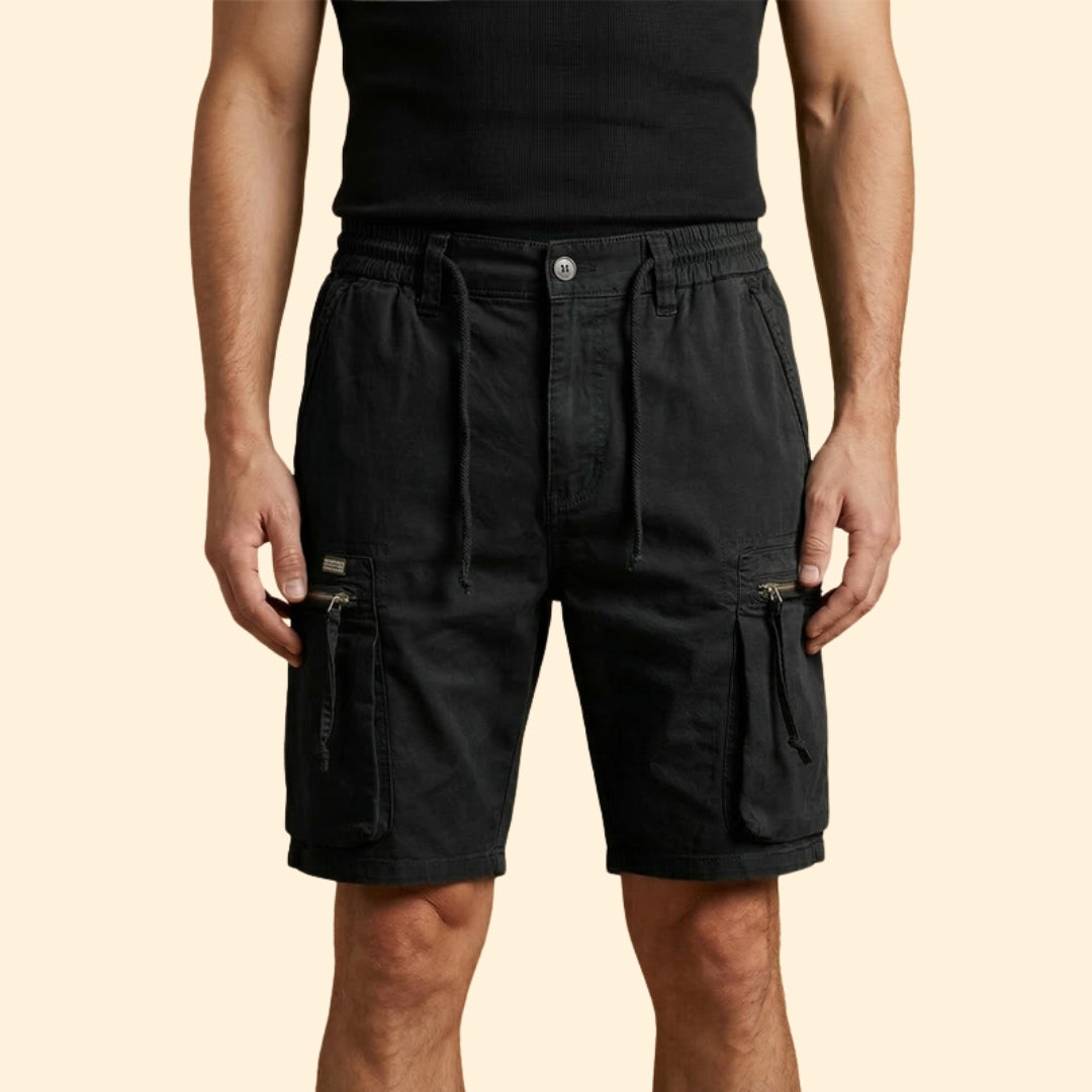 Men's Utility Zipper Cargo Shorts