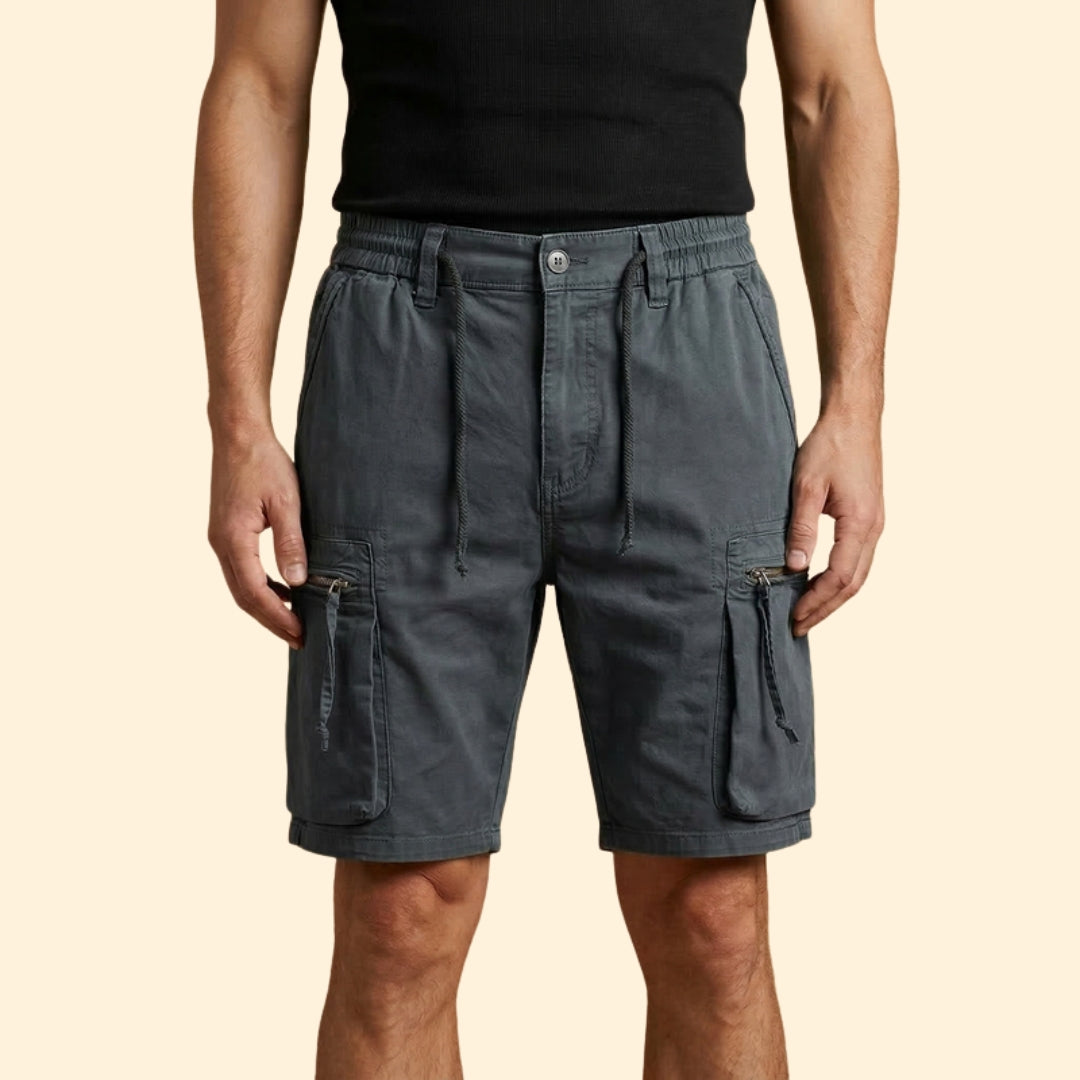 Men's Utility Zipper Cargo Shorts