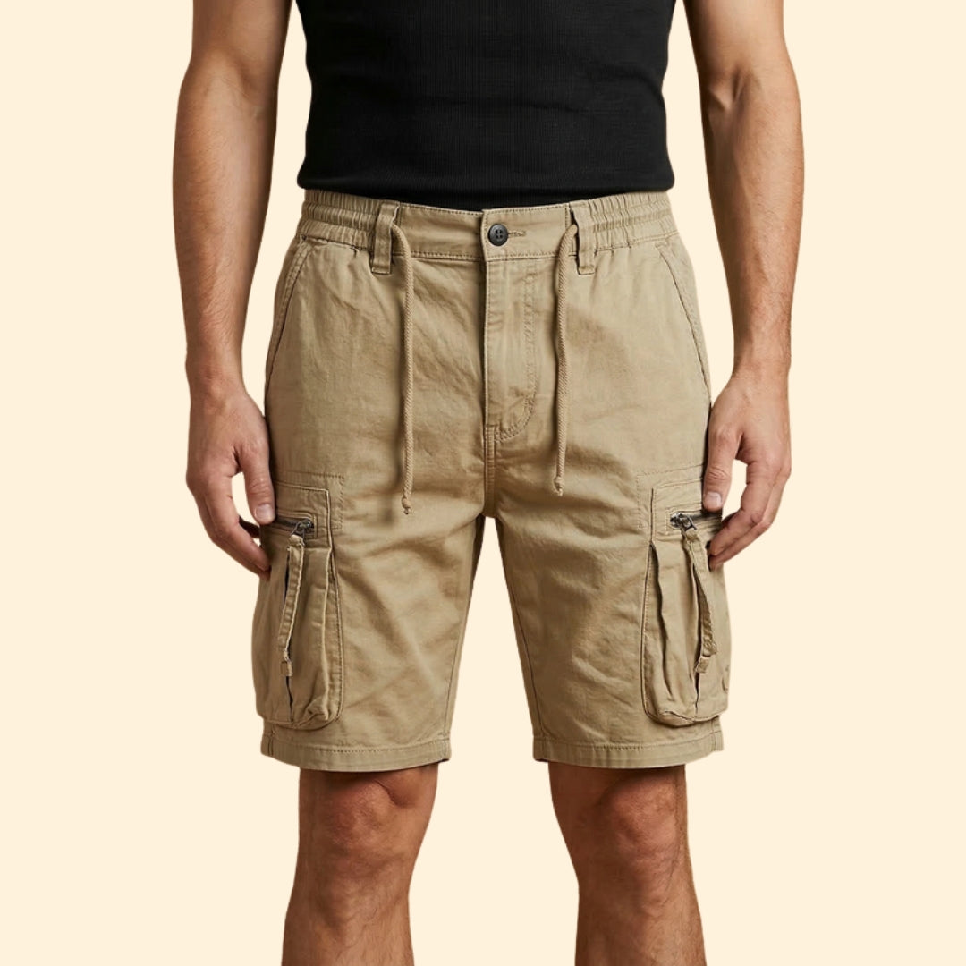 Men's Utility Zipper Cargo Shorts