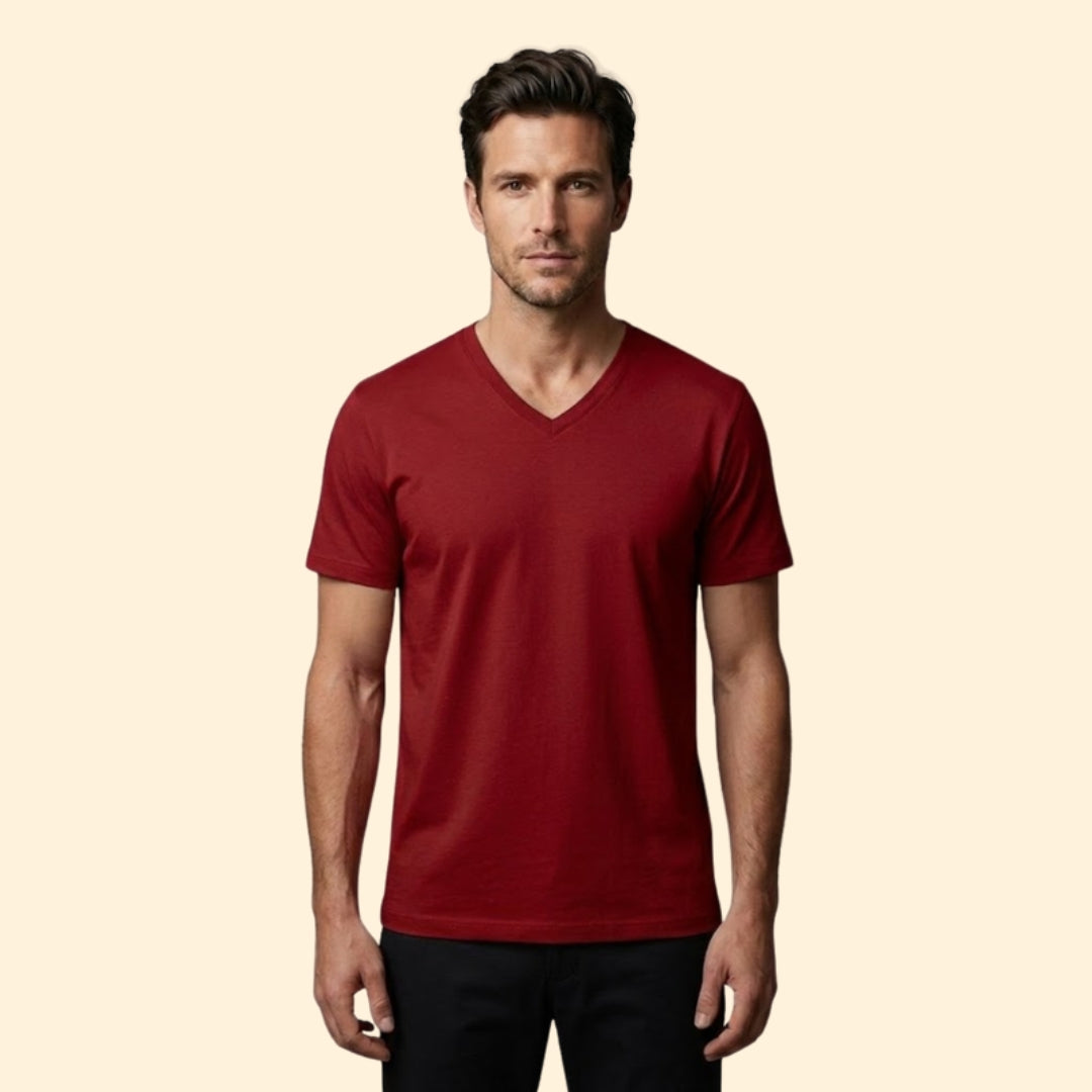Men's V-Neck Casual Tee