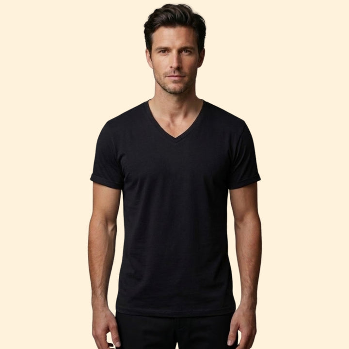 Men's V-Neck Casual Tee
