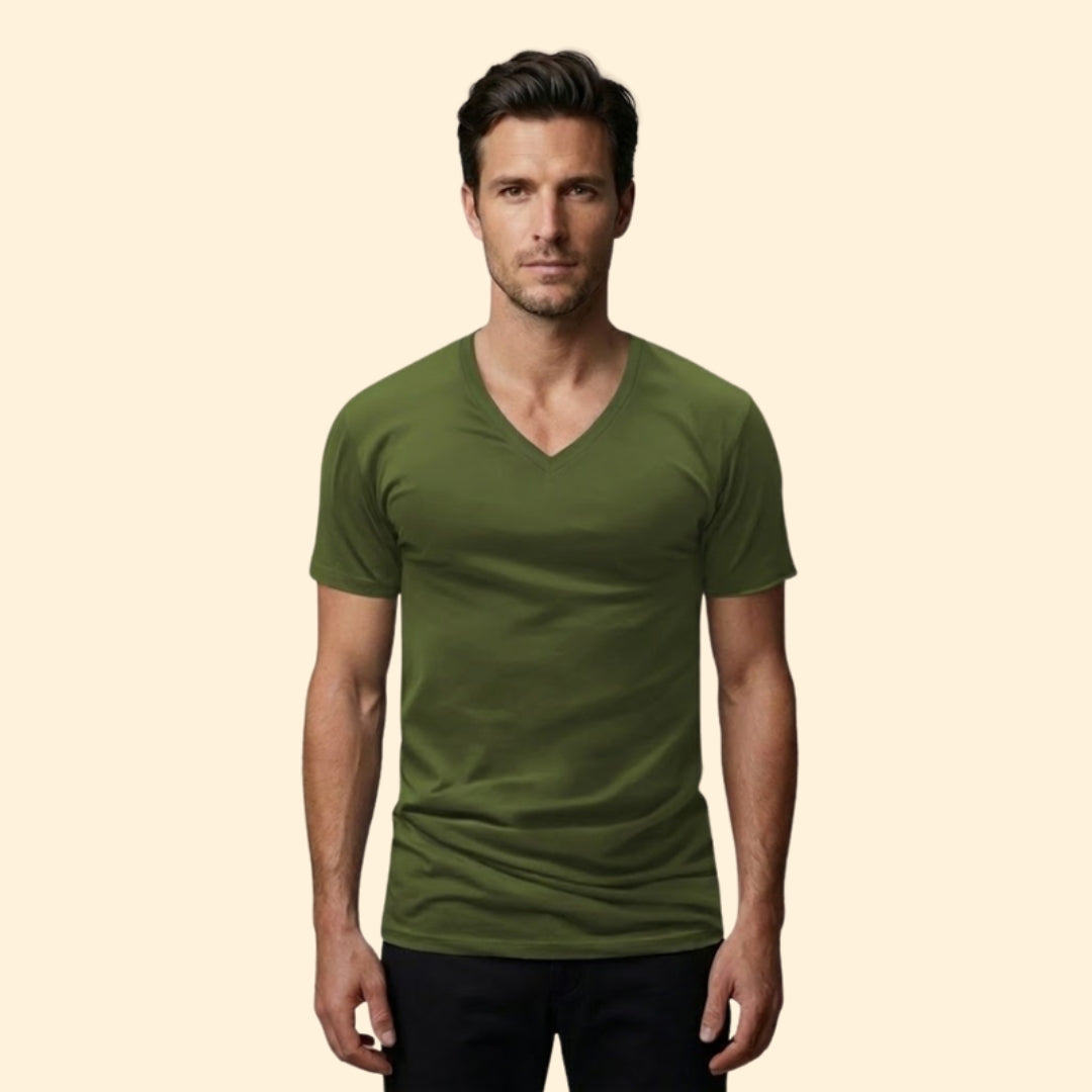 Men's V-Neck Casual Tee