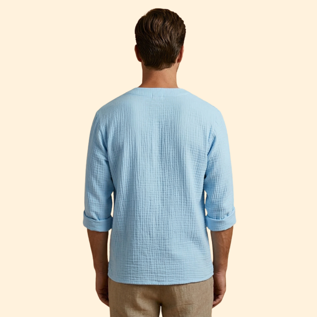 Men's V-Neck Loose Fit Shirt