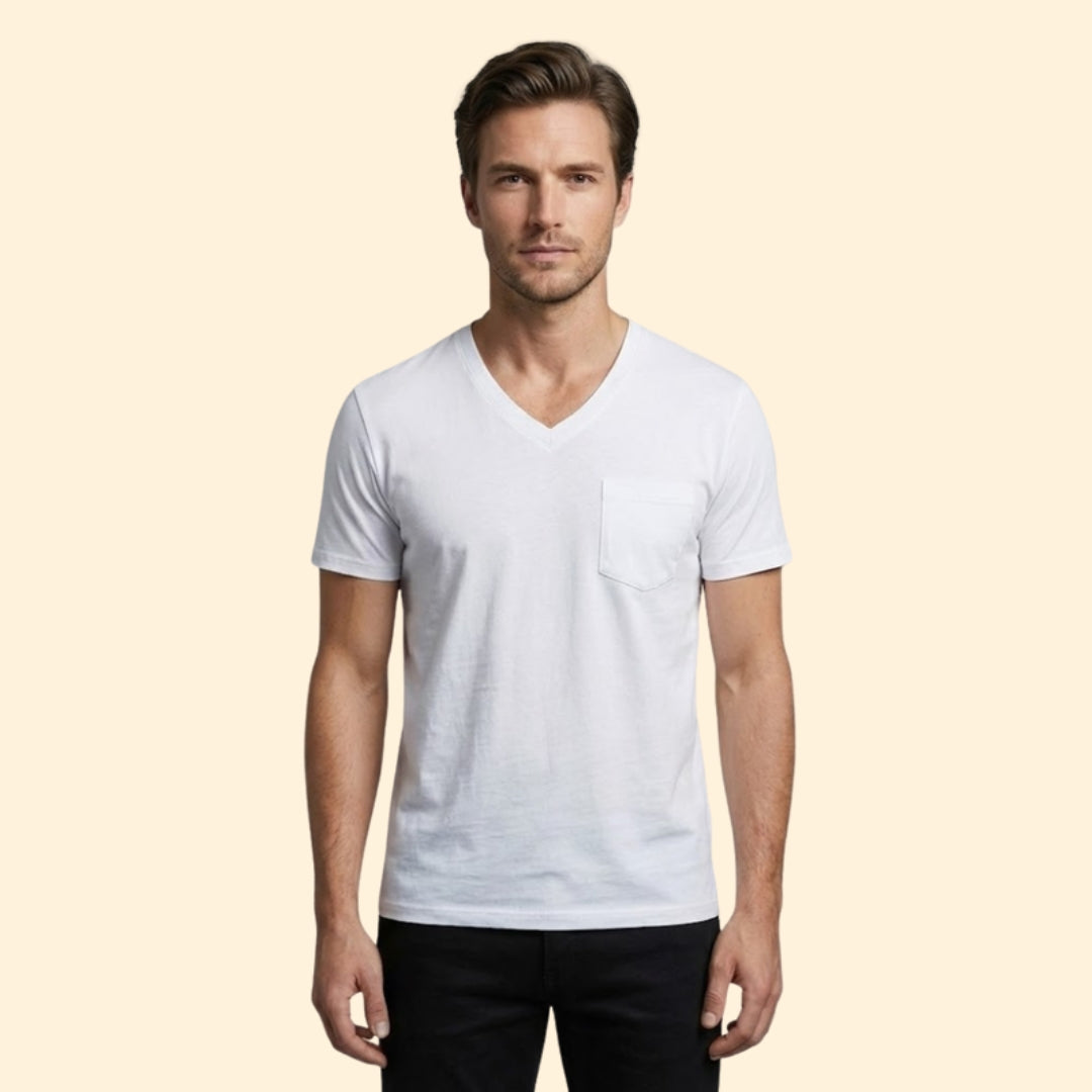 Men's V-Neck Pocket Tee