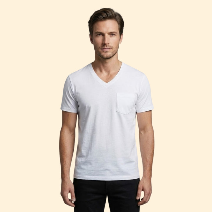 Men's V-Neck Pocket Tee