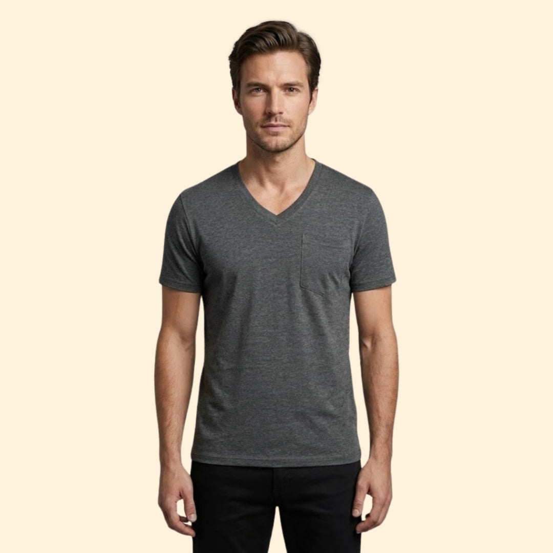 Men's V-Neck Pocket Tee