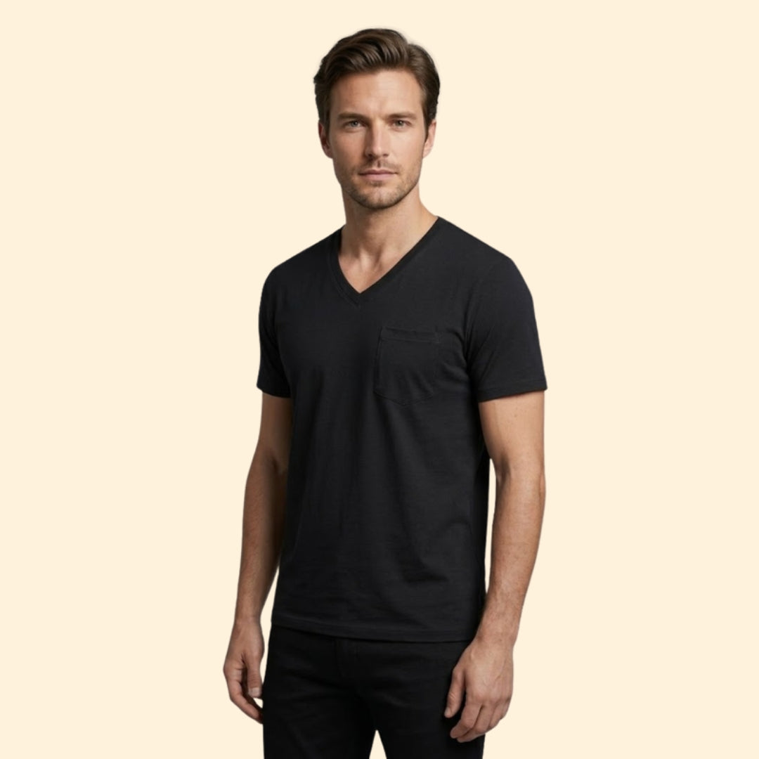 Men's V-Neck Pocket Tee