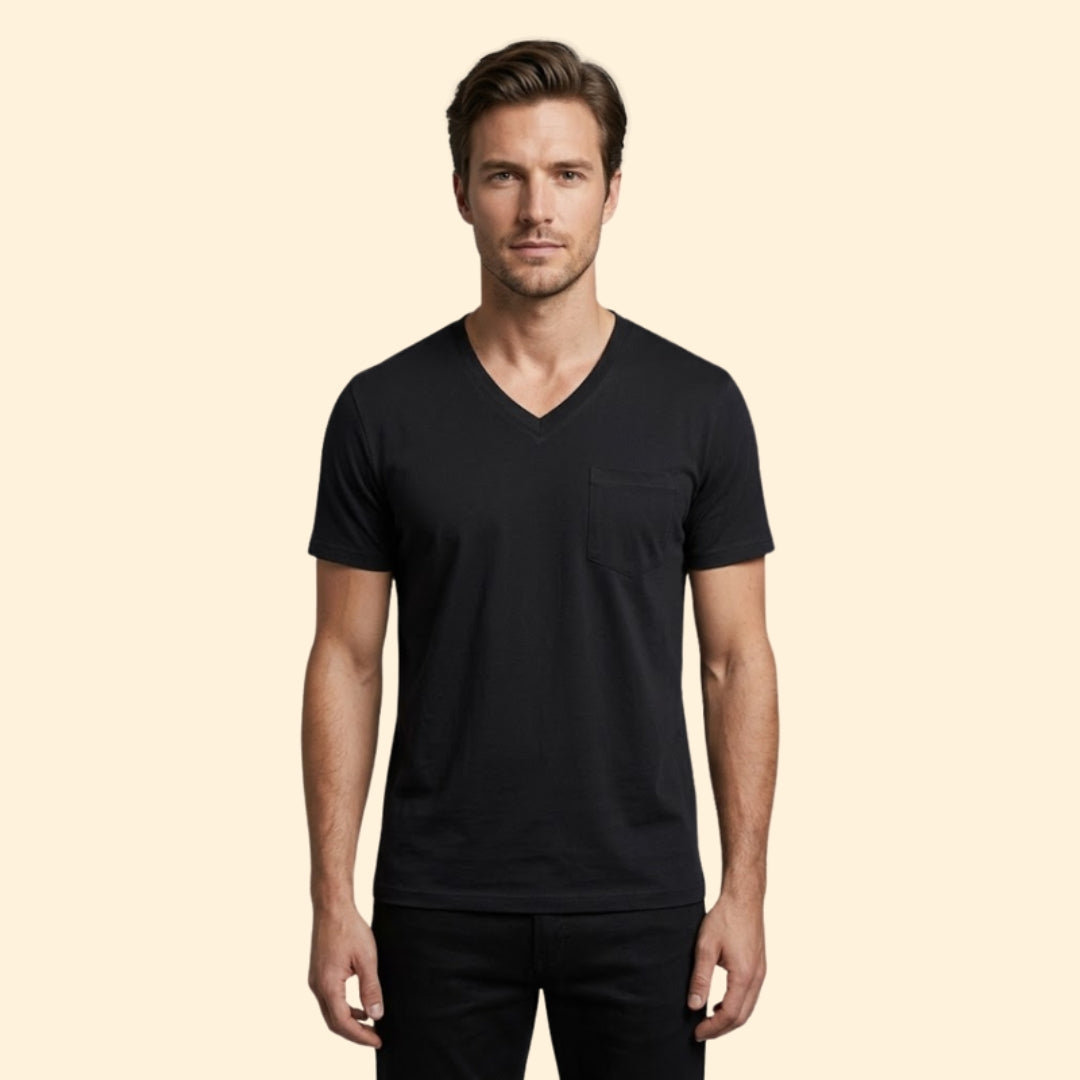 Men's V-Neck Pocket Tee