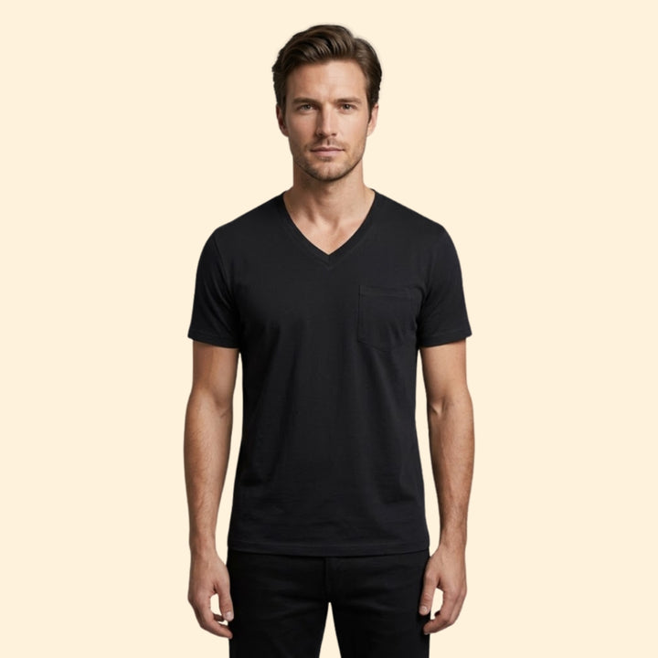 Men's V-Neck Pocket Tee
