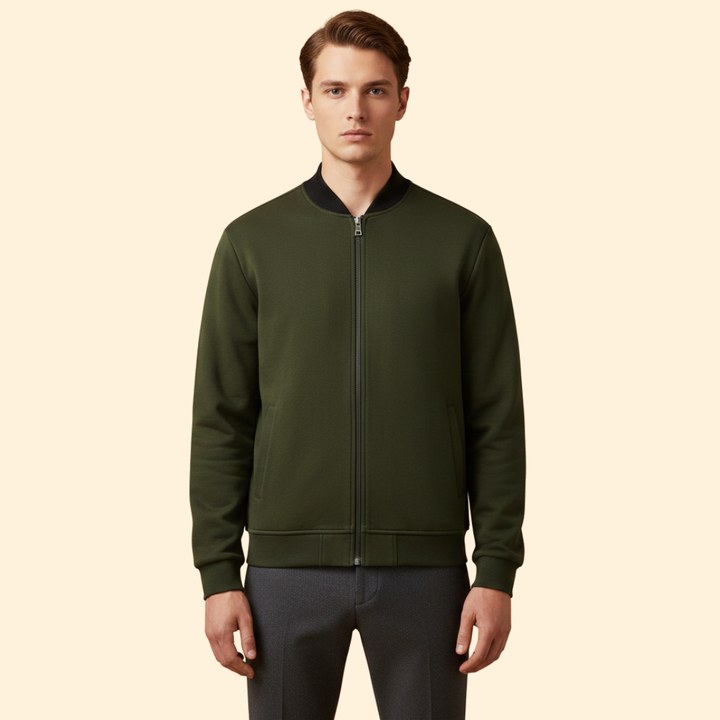 Men’s Zip Front Bomber Jacket