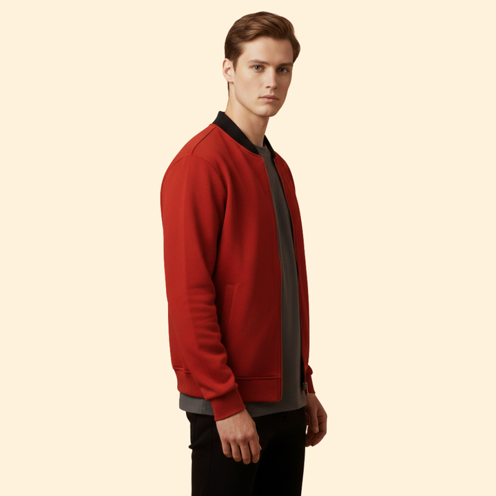 Men’s Zip Front Bomber Jacket
