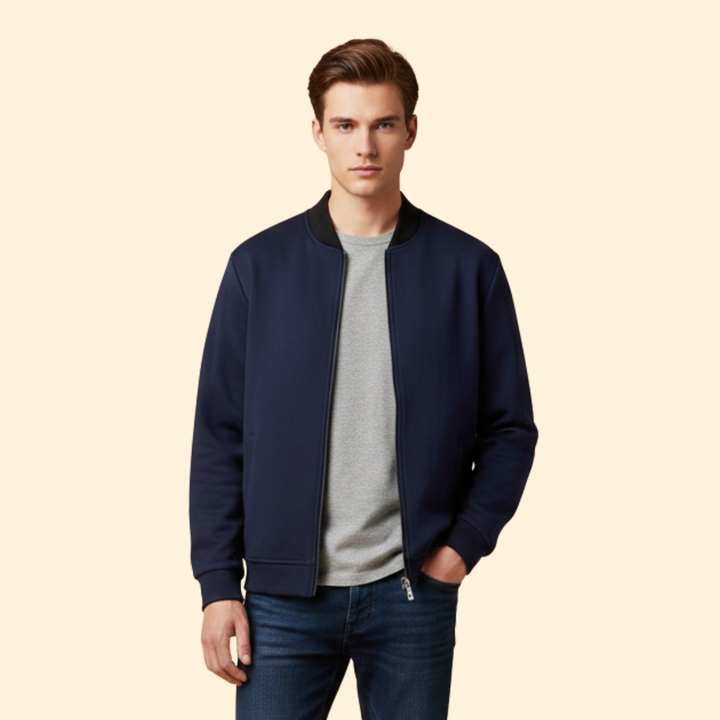 Men’s Zip Front Bomber Jacket