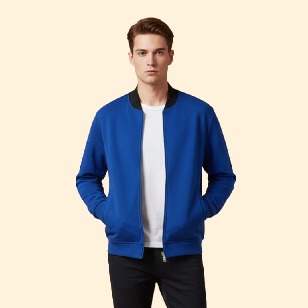 Men’s Zip Front Bomber Jacket