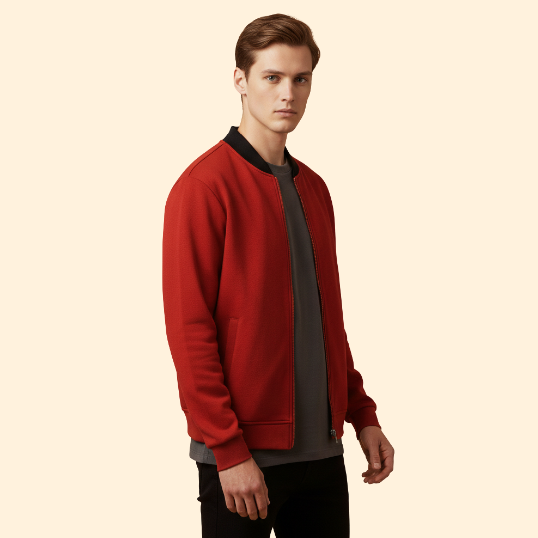 Men’s Zip Front Bomber Jacket