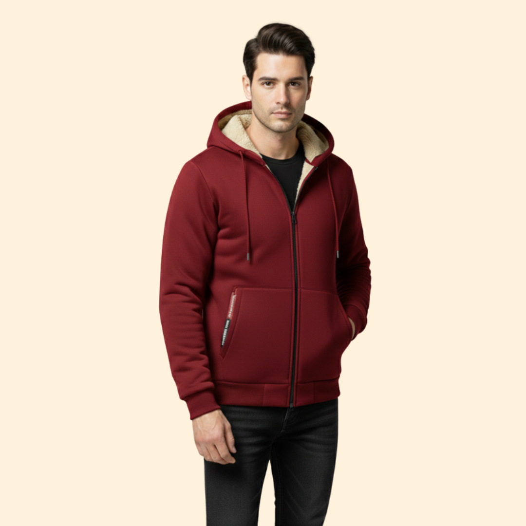 Men’s Zip Front Hooded Jacket