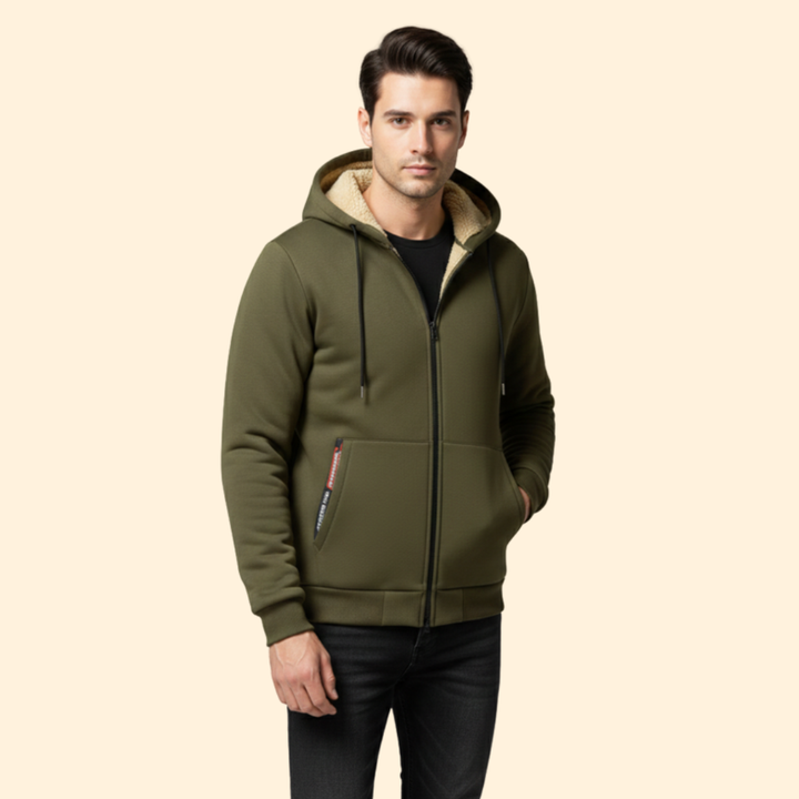 Men’s Zip Front Hooded Jacket
