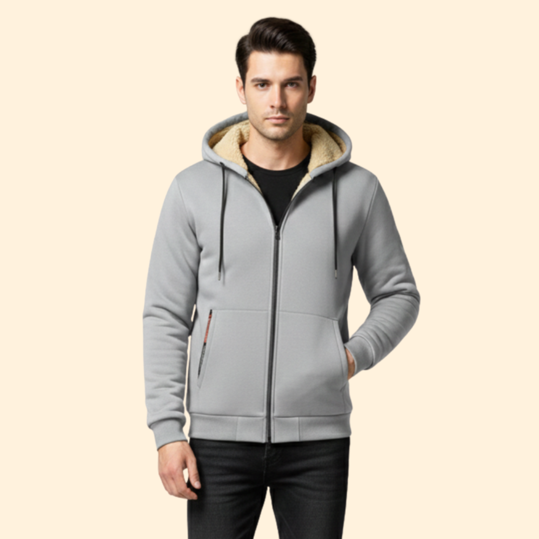 Men’s Zip Front Hooded Jacket