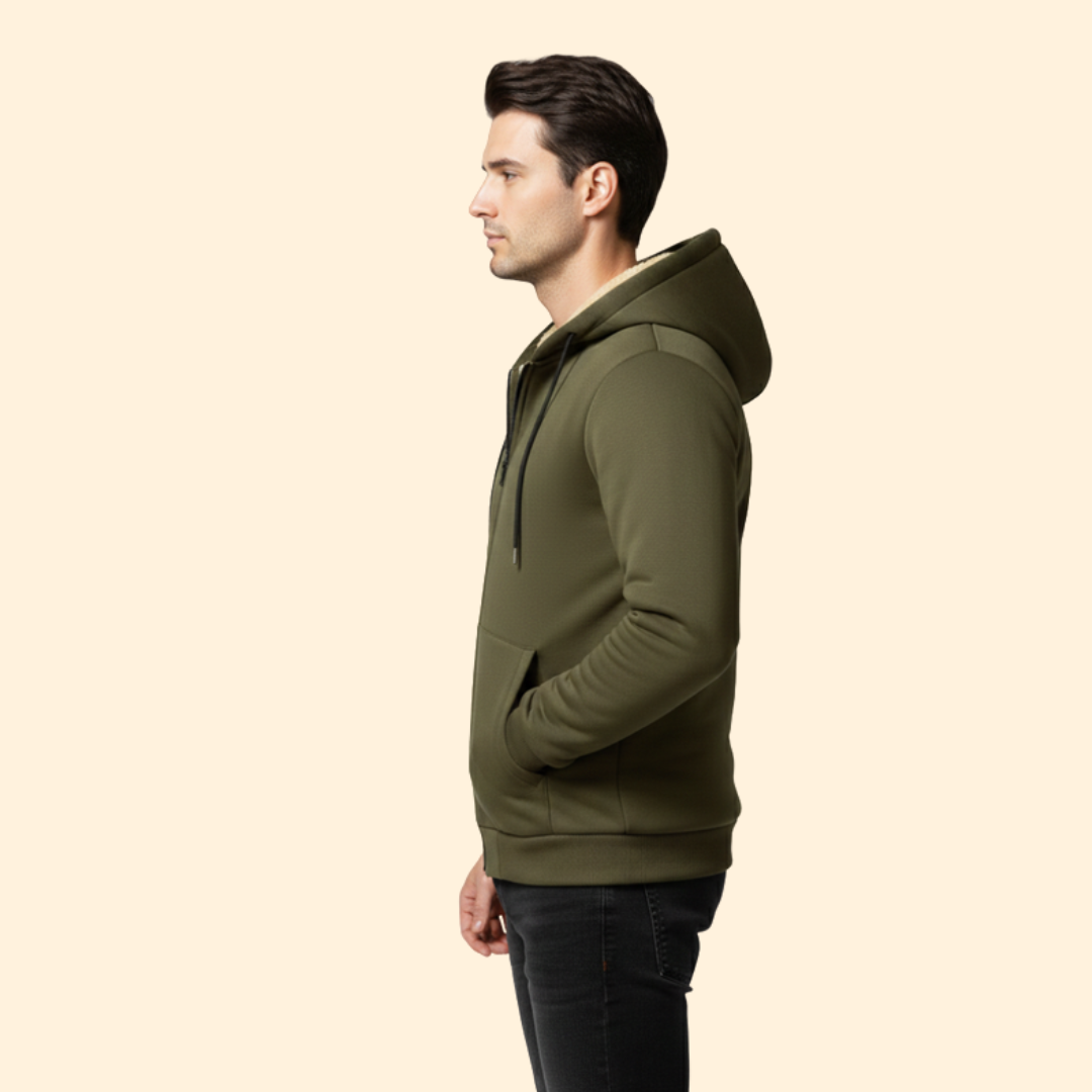Men’s Zip Front Hooded Jacket