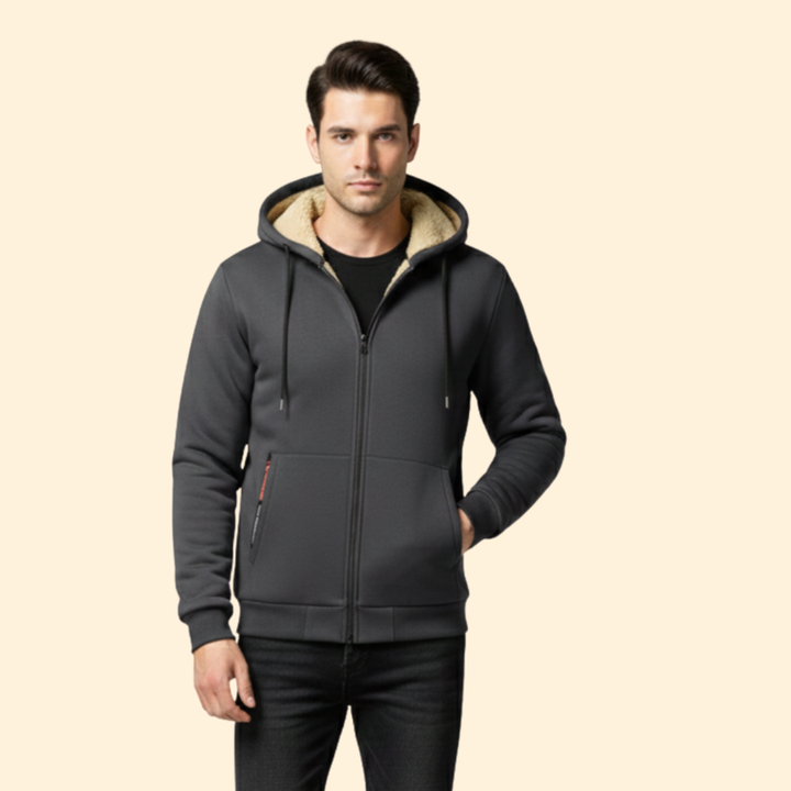 Men’s Zip Front Hooded Jacket