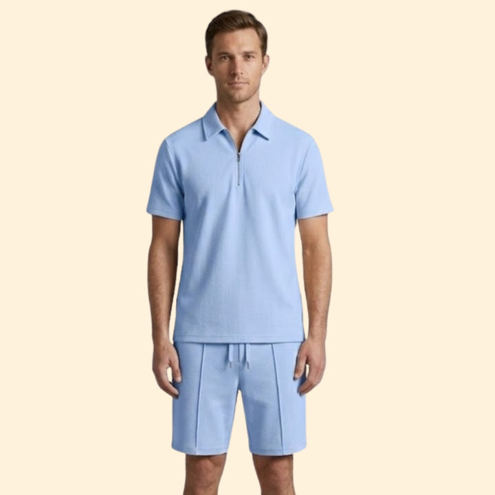 Men's Zip Shirt & Shorts