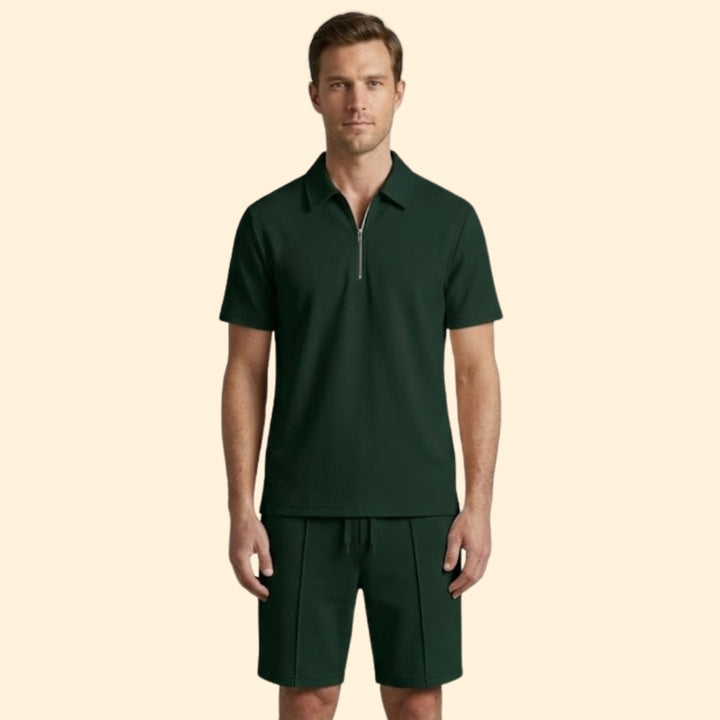 Men's Zip Shirt & Shorts
