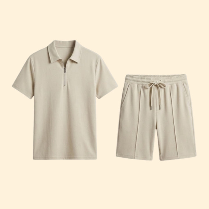 Men's Zip Shirt & Shorts