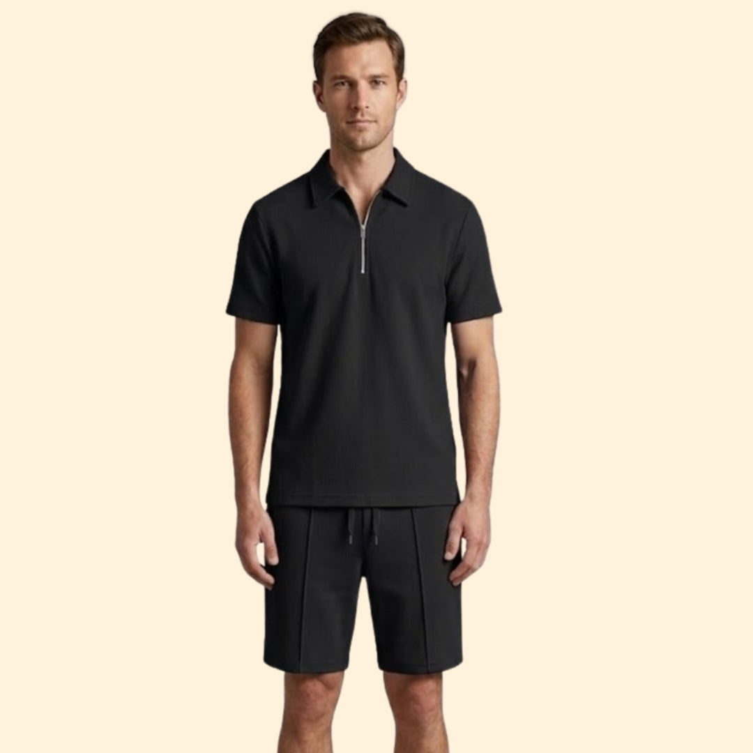 Men's Zip Shirt & Shorts