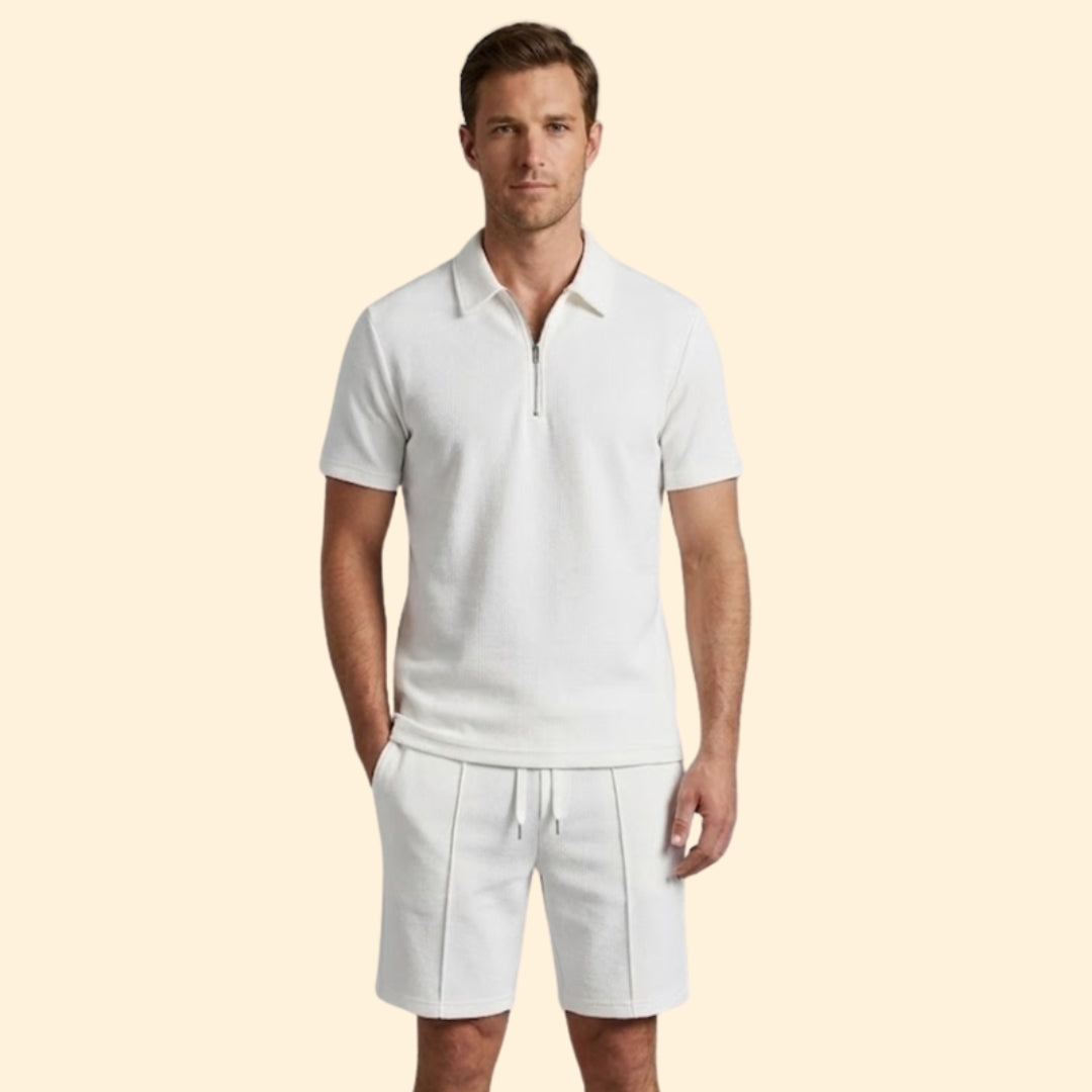 Men's Zip Shirt & Shorts