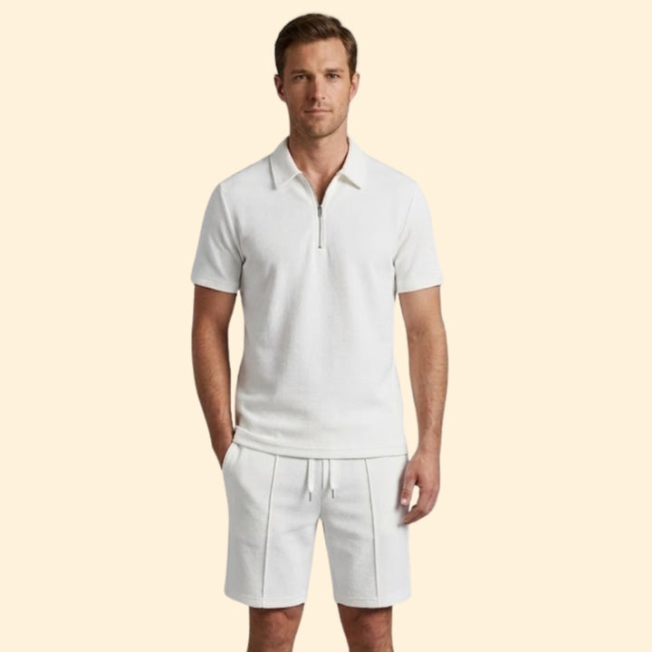 Men's Zip Shirt & Shorts