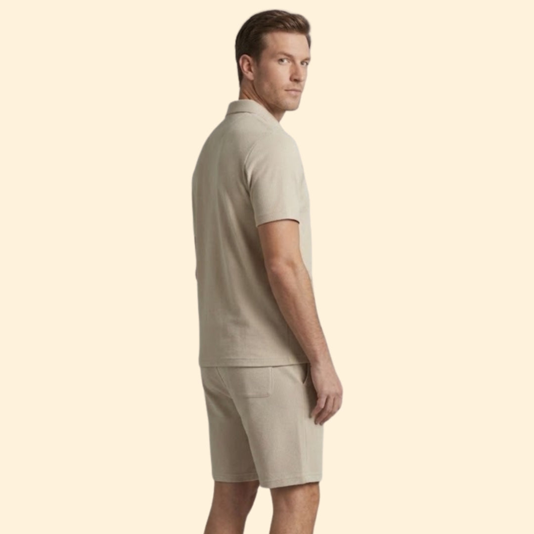 Men's Zip Shirt & Shorts