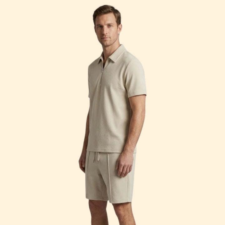 Men's Zip Shirt & Shorts