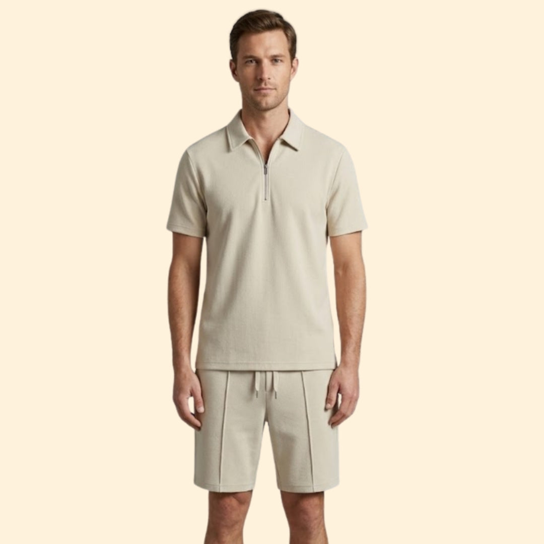 Men's Zip Shirt & Shorts
