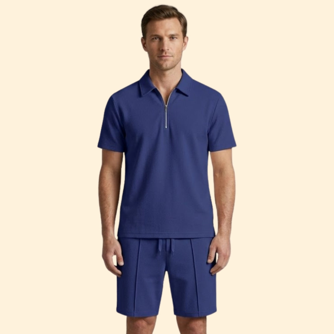 Men's Zip Shirt & Shorts