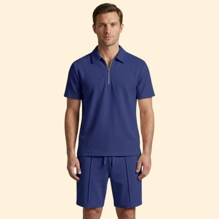 Men's Zip Shirt & Shorts