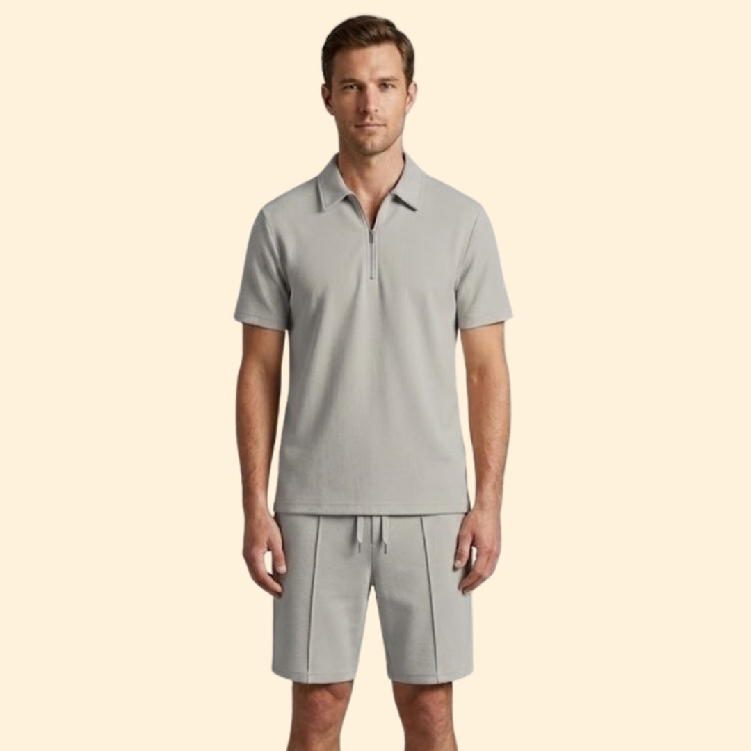 Men's Zip Shirt & Shorts