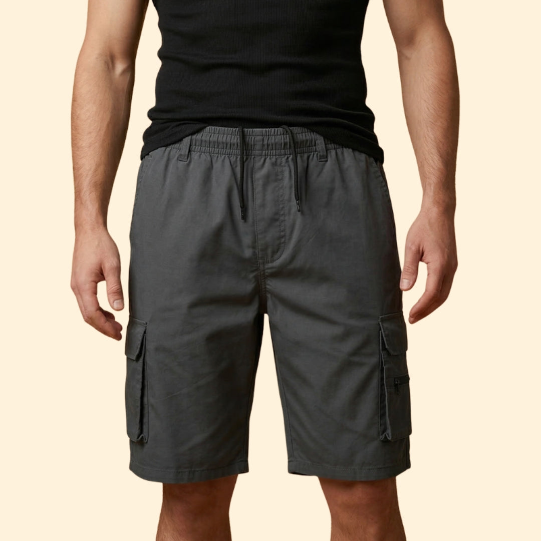 Men's Zippered Cargo Shorts
