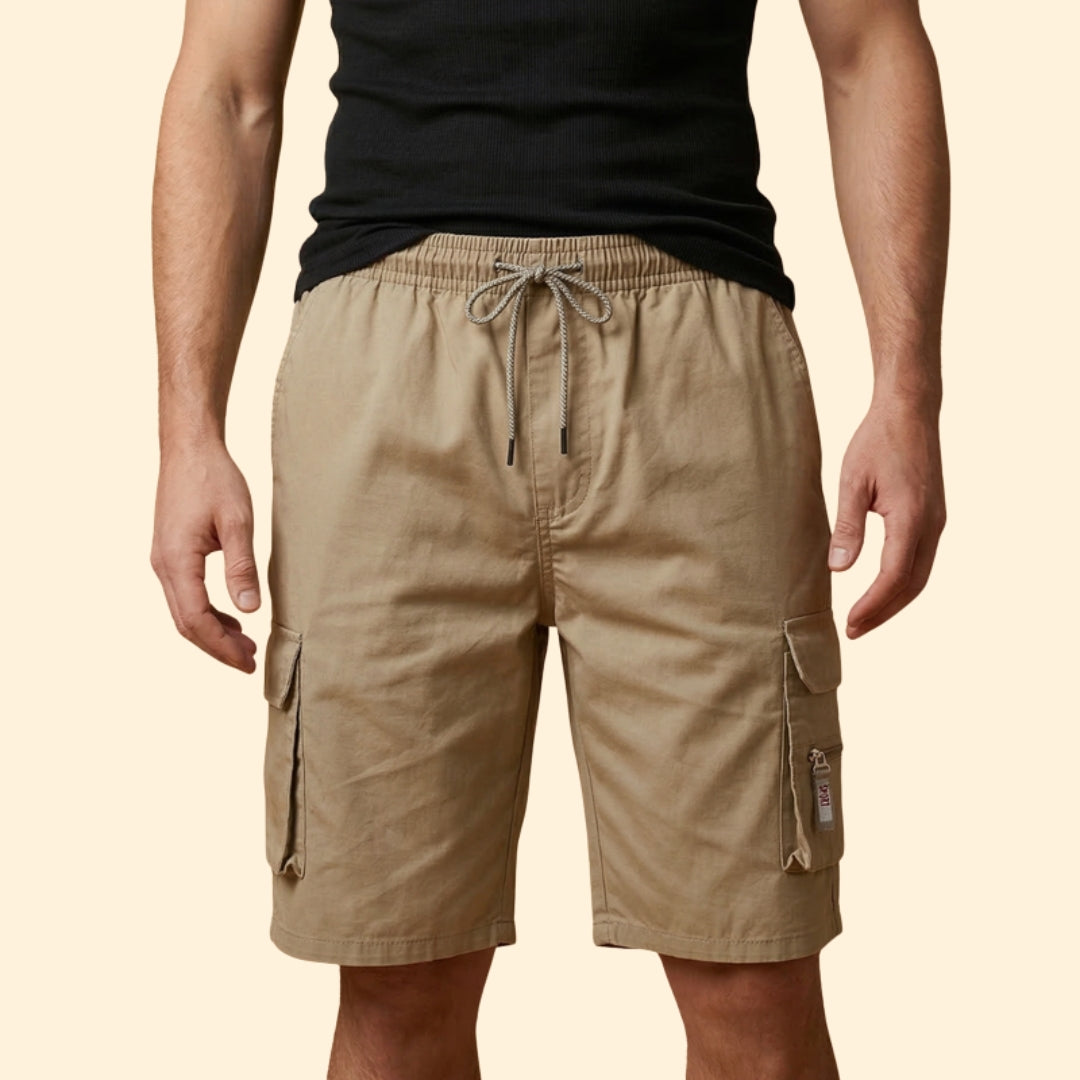 Men's Zippered Cargo Shorts