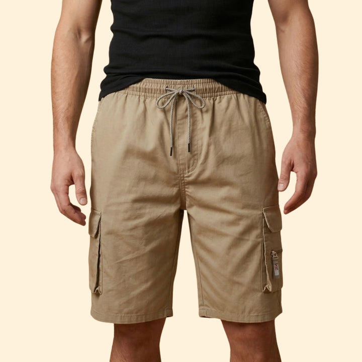 Men's Zippered Cargo Shorts