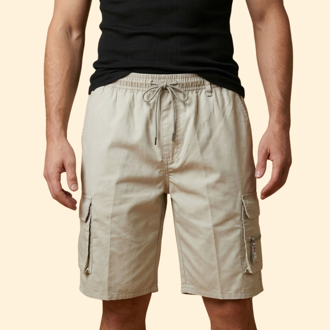 Men's Zippered Cargo Shorts