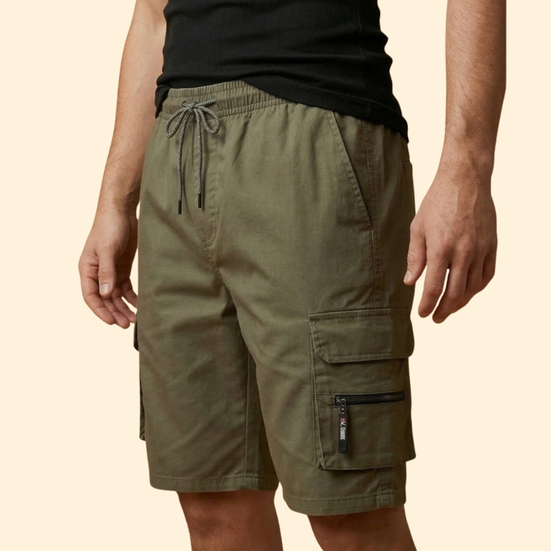 Men's Zippered Cargo Shorts
