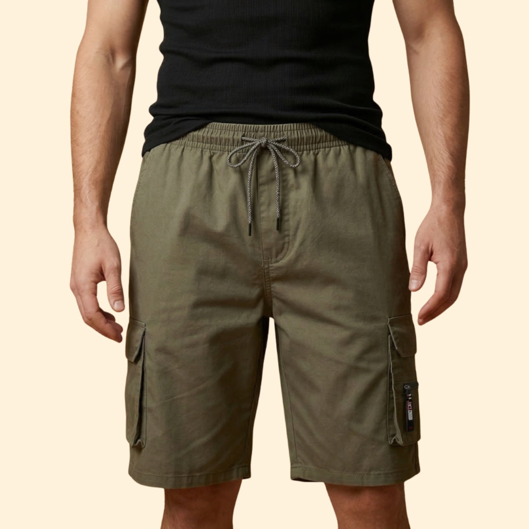 Men's Zippered Cargo Shorts